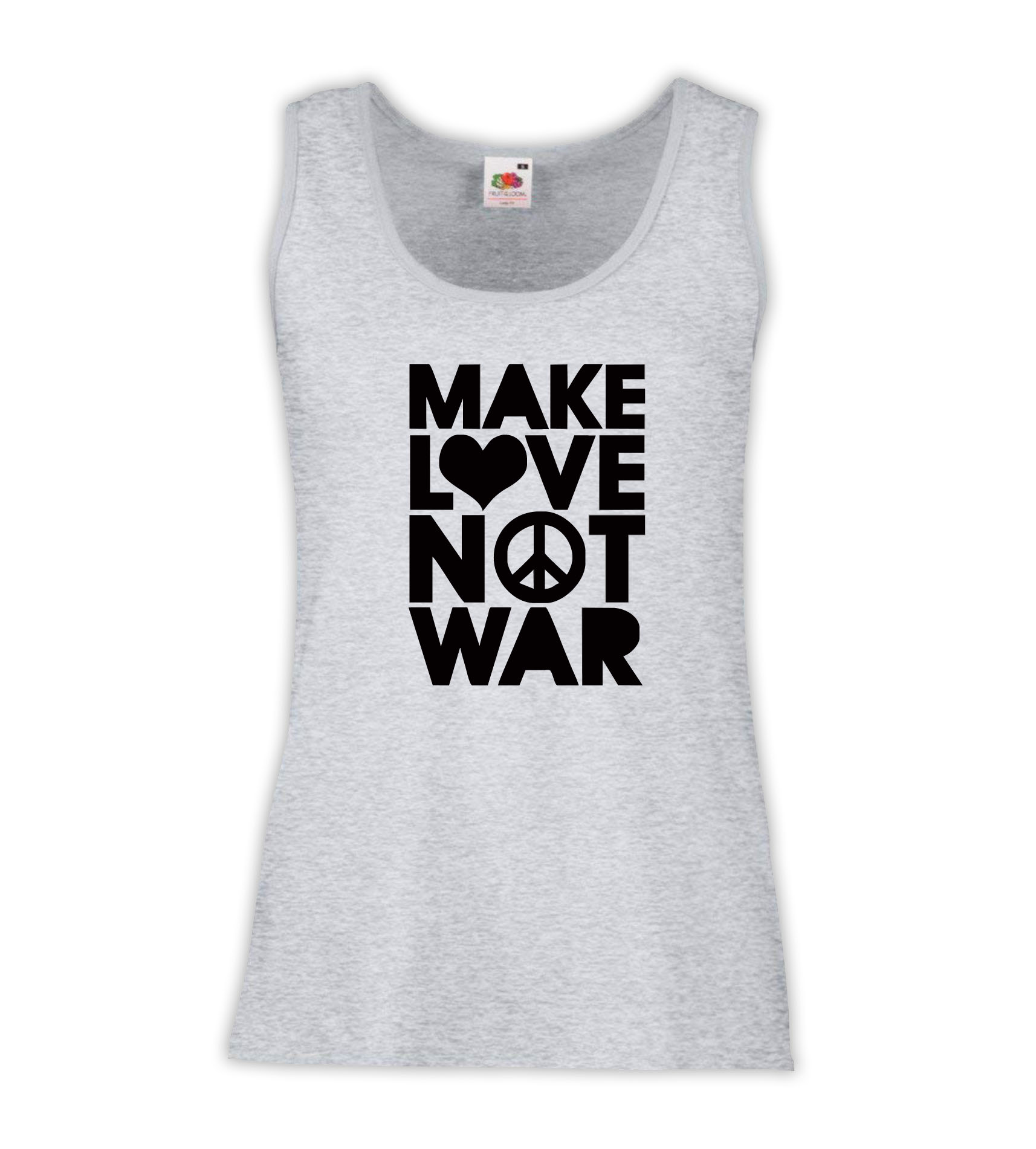 Canottiera Donna - J132 Make love Make Love not War, Peace 1 Canottiera Donna - J132 Make love Make Love not War, Peace