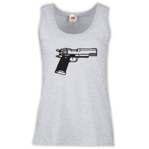 Canottiera Donna - J133 Pistola Gun Proiettile Grilletto Arma da fuoco