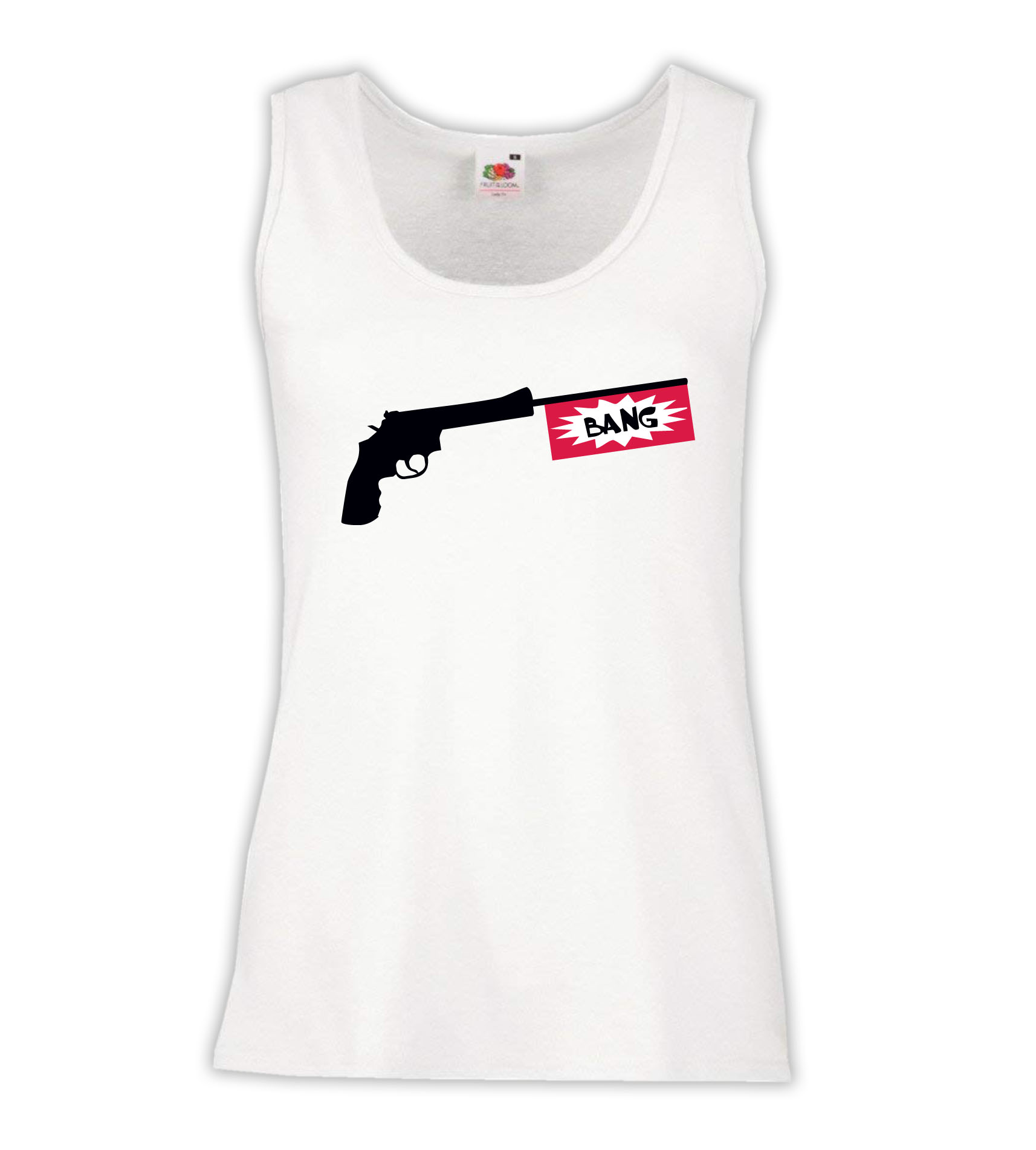 Canottiera Donna - J134 Pistola Fuoco Funny Bang Gun ironic 1 Canottiera Donna - J134 Pistola Fuoco Funny Bang Gun ironic