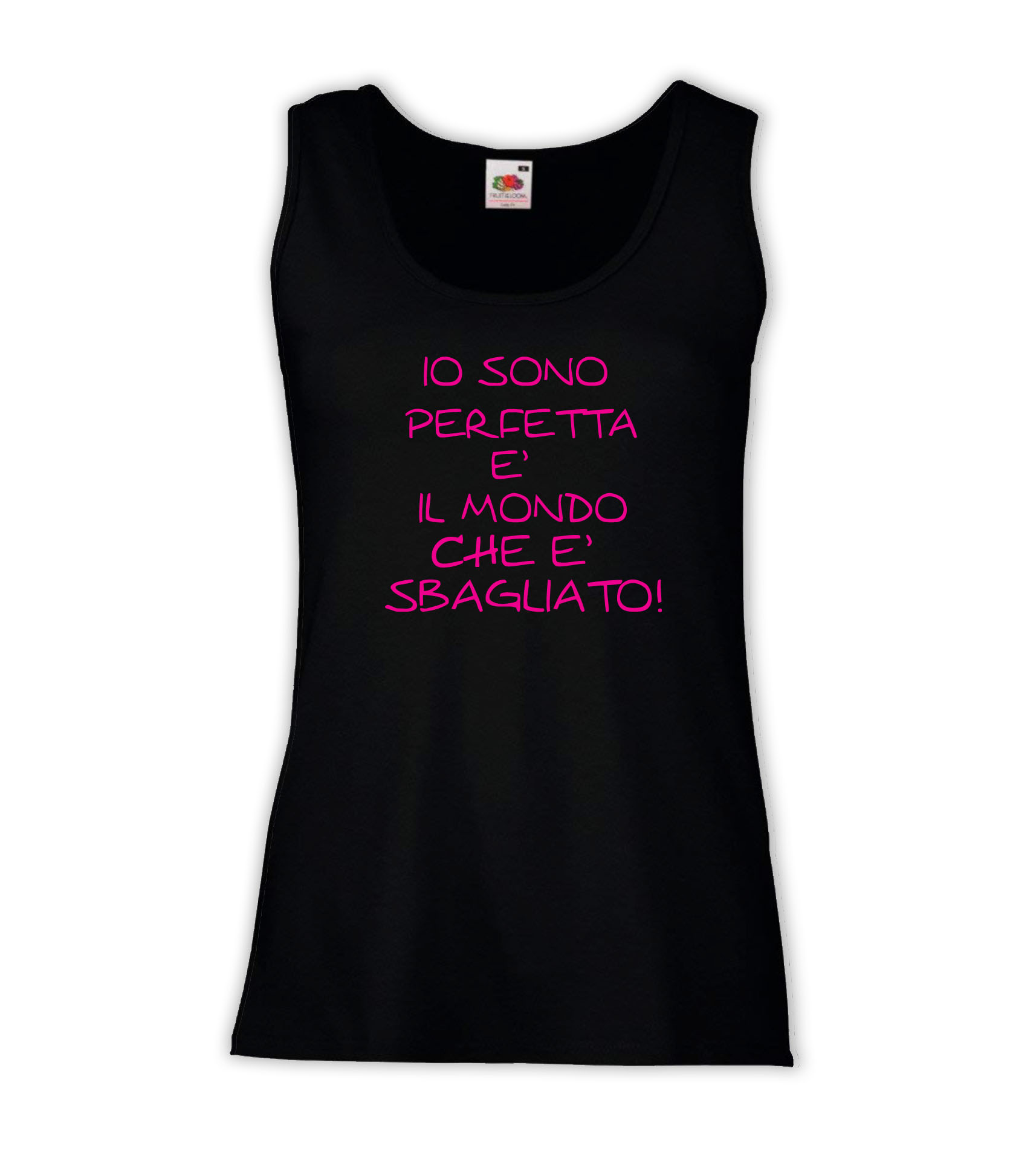 Canottiera Donna - J57 Io sono perfetta è il mondo che è sbagliato 1 Canottiera Donna - J57 Io sono perfetta è il mondo che è sbagliato