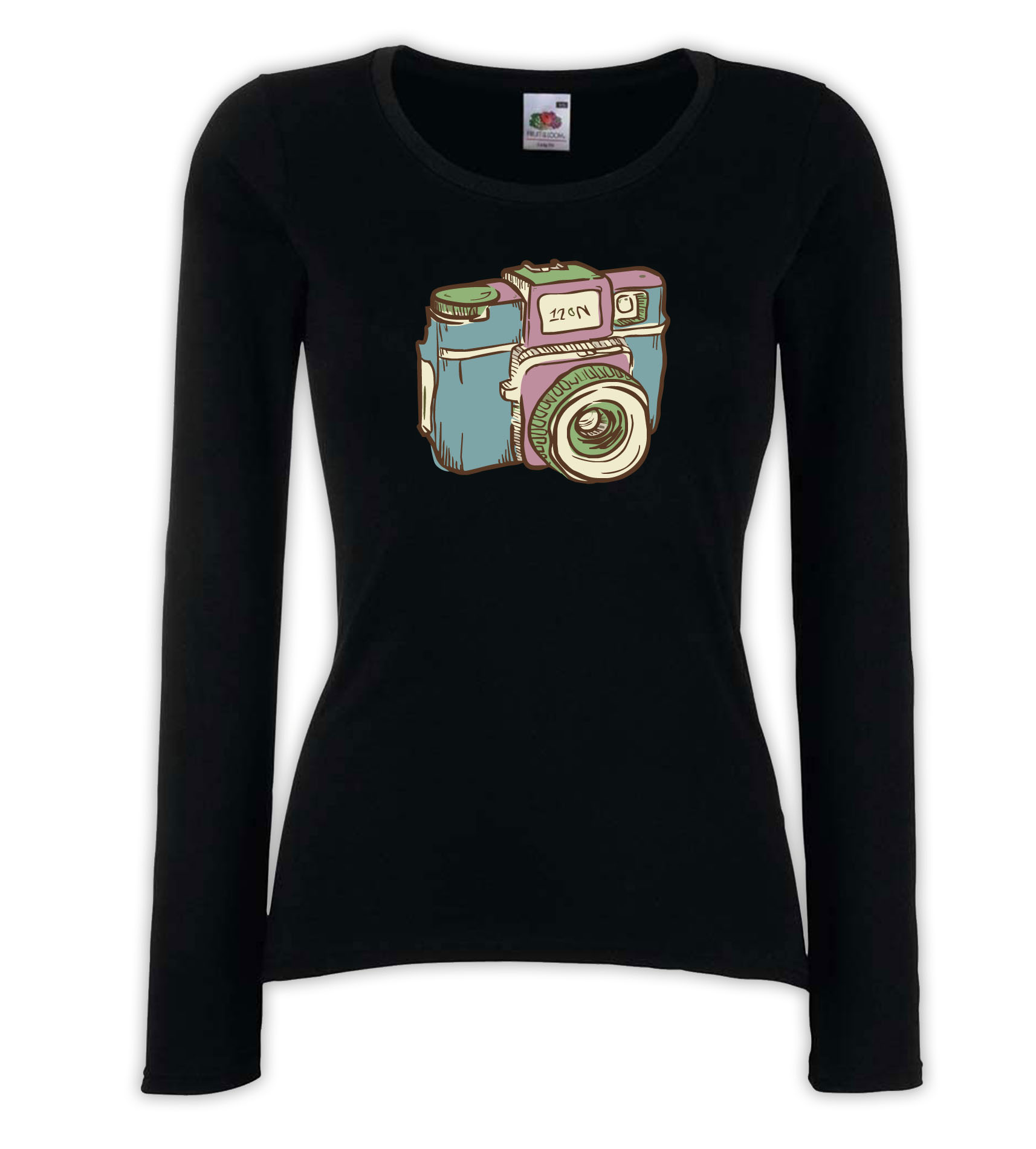 T-shirt manica lunga donna - J120 Macchina Fotografica Photograph Click Scatto 1 T-shirt manica lunga donna - J120 Macchina Fotografica Photograph Click Scatto