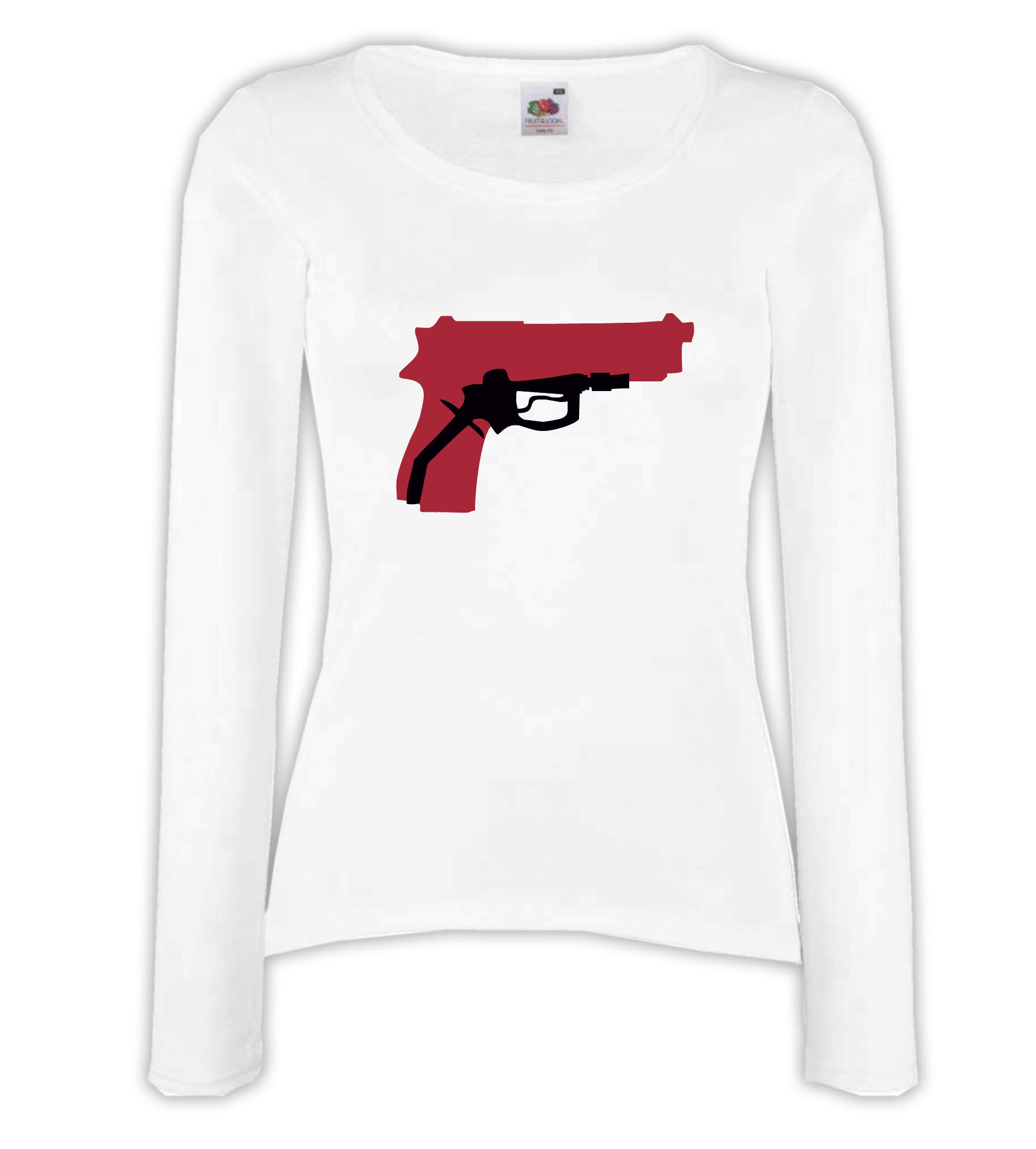 T-shirt manica lunga donna - J129 Pistola Gun Arma da fuoco Grilletto Proiettile 1 T-shirt manica lunga donna - J129 Pistola Gun Arma da fuoco Grilletto Proiettile