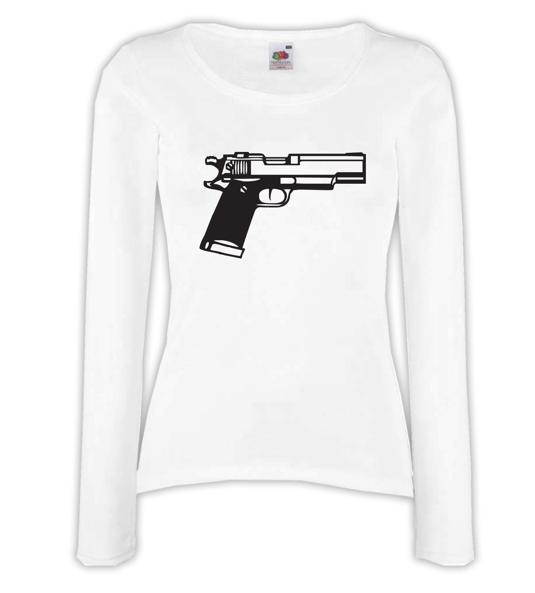T-shirt manica lunga donna - J133 Pistola Gun Proiettile Grilletto Arma da fuoco 1 T-shirt manica lunga donna - J133 Pistola Gun Proiettile Grilletto Arma da fuoco