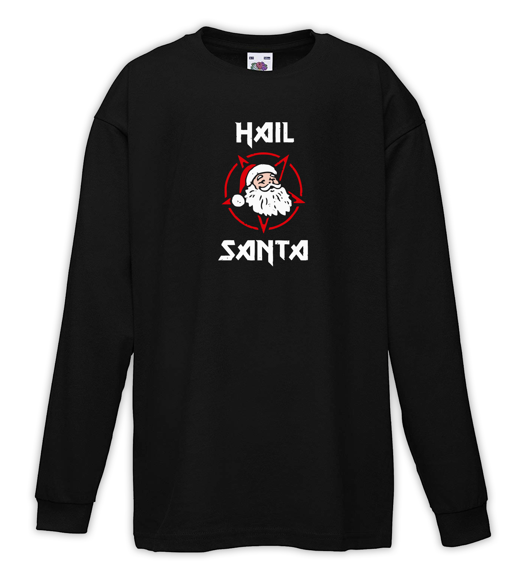 T-shirt bambino manica lunga - Hail Santa Heavy Metal Inspired 1 T-shirt bambino manica lunga - Hail Santa Heavy Metal Inspired